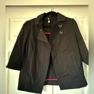 Women's Black Button-Up Jacket